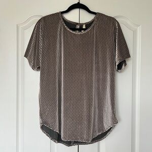 Wishlist Mauve Velvet Patterned Blouse: Size S, perfect condition